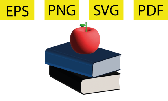 3D Book Back to School Retro: Graphics and Illustrations for Creative Design