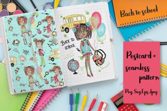 Back to School Girl: Graphics & Illustrations