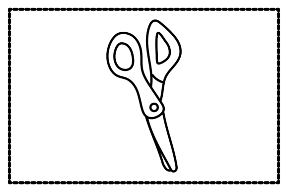 Back to School Scissors Outline Icon: Clean Graphics & Versatile Icons