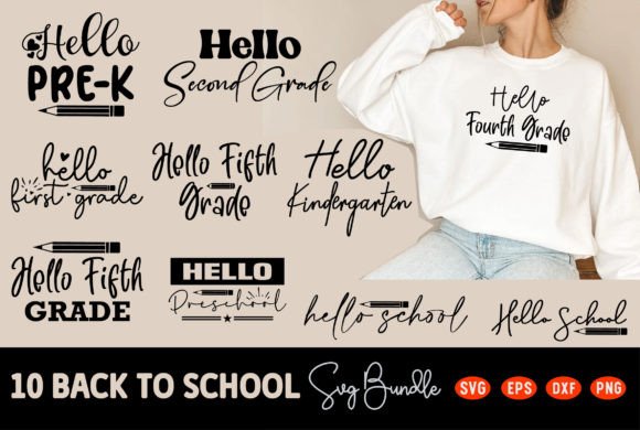 Back to School SVG Designs Bundle: Graphics for T-Shirt Designs