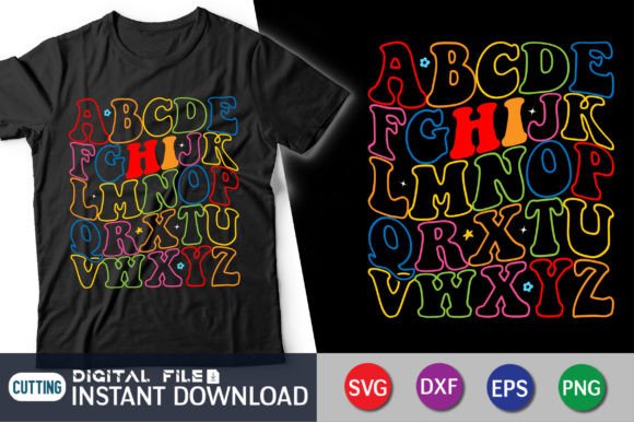 Hi Alphabet Back to School T-Shirt: Graphics for Crafts-Driven Branding