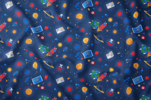 Knowledge Universe Seamless Pattern: Graphics & Illustrations
