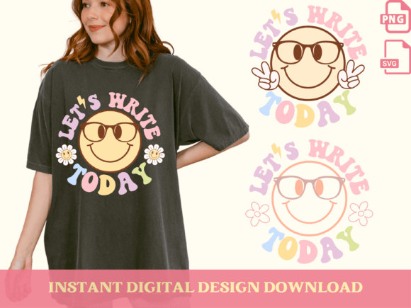 Let’s Write Today: Groovy Teacher Graphics & Illustrations