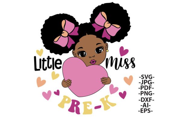 Little Miss Prek SVG: Back to School Graphics for Crafts